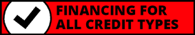 Financing Available For All Credit Banner